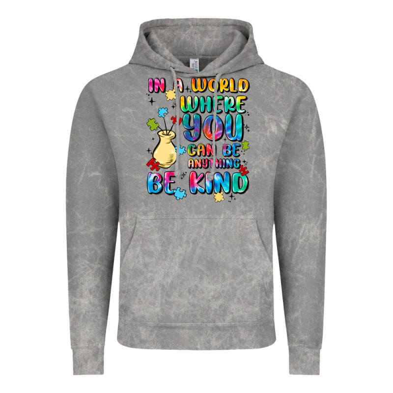 In A World Where You Can Be Anything Vintage Hoodie by MaliasSmallBusiness | Teevron
