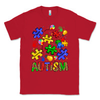 Red autism Classic Tee - JahusDesignShop