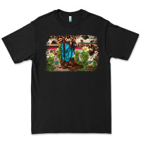 Black cactus boot background Premium Tee - AdoDesignShop