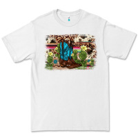White cactus boot background Premium Tee - AdoDesignShop