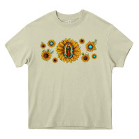 Mossy sunflower lady of guadalupe Heavy Core Tee - JahusDesignShop