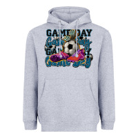 Heather Grey Game day soccer Heavyweight Hoodie - HowdyJamesFarm