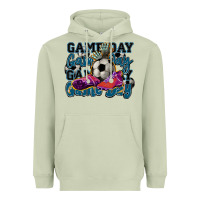Matcha Game day soccer Heavyweight Hoodie - HowdyJamesFarm