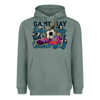 Sage Game day soccer Heavyweight Hoodie - HowdyJamesFarm