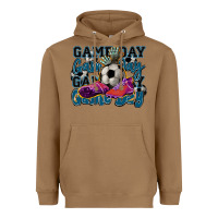 Toasted Coconut Game day soccer Heavyweight Hoodie - HowdyJamesFarm