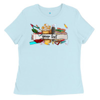 Baby Blue costomized teachers name Ladies Tee - AdoDesignShop