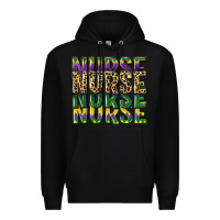 Black nurse mardi gras Premium Hoodie - CowGirlArtShop