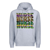 Heather Grey nurse mardi gras Premium Hoodie - CowGirlArtShop