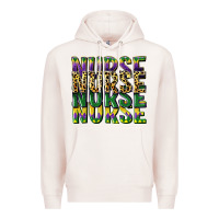 Pale Pink nurse mardi gras Premium Hoodie - CowGirlArtShop