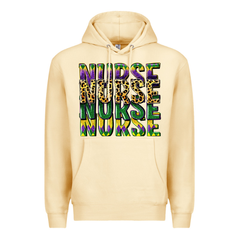 Nurse Mardi Gras Premium Hoodie by CowGirlArtShop | Teevron