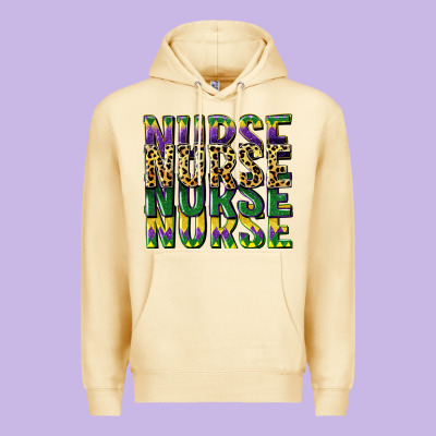 Nurse Mardi Gras Premium Hoodie Designed By Cowgirlartshop