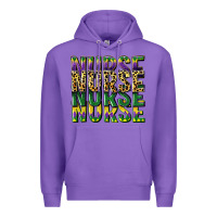 Purple nurse mardi gras Premium Hoodie - CowGirlArtShop