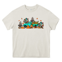 Cream fall cactus pumpkin truck Heavy Core Tee - JahusDesignShop