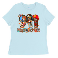 Baby Blue 911 dispatcher Ladies Tee - AdoDesignShop