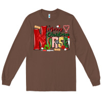 Chestnut merry christmas nurse Long Sleeve Tee - MaliasSmallBusiness