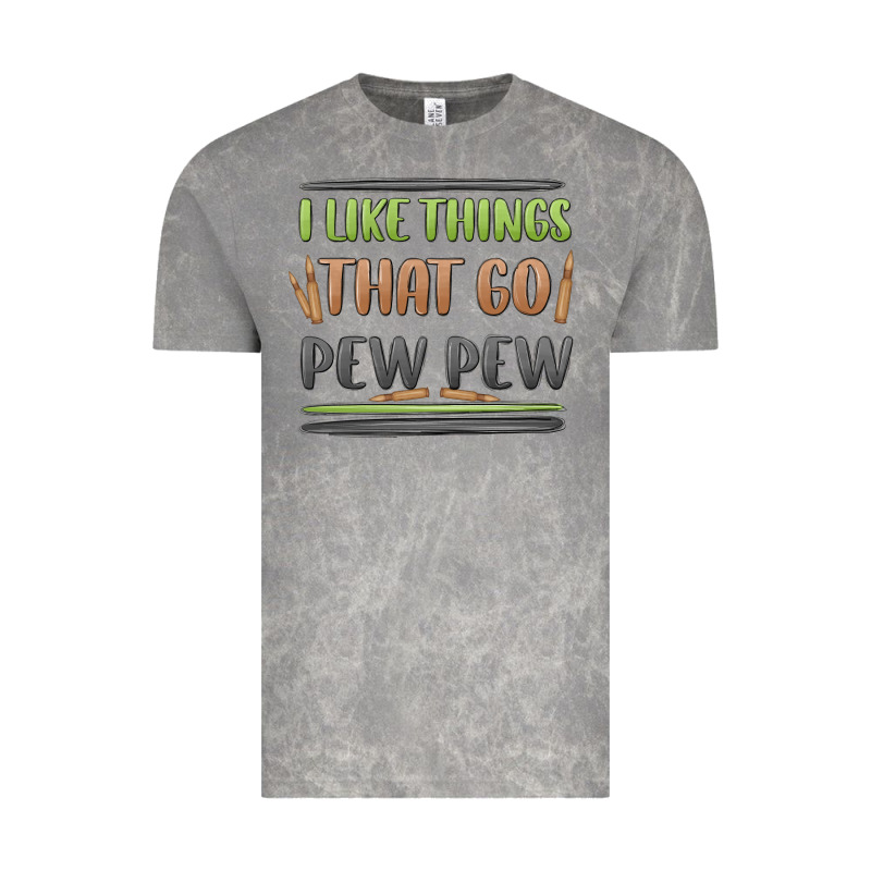 I Like Things That Go Pew Pew Vintage Tee by MaliasSmallBusiness | Teevron