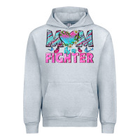 Heather Grey Western Mom Is A Fighter Urban Hoodie - BundleAndBundleShop