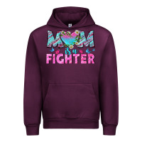 Mauve Wine Western Mom Is A Fighter Urban Hoodie - BundleAndBundleShop