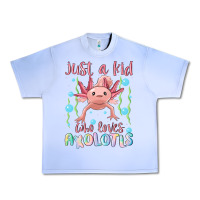 Grape Ice just a kid who loves axolotls Urban Heavy Tee - MaliasSmallBusiness