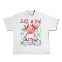 Lunar Rock just a kid who loves axolotls Urban Heavy Tee - MaliasSmallBusiness