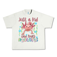 Pistachio just a kid who loves axolotls Urban Heavy Tee - MaliasSmallBusiness