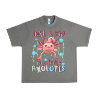 Tornado just a kid who loves axolotls Urban Heavy Tee - MaliasSmallBusiness