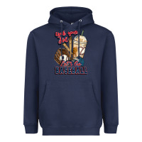 Navy Grab your joe lets go baseball Heavyweight Hoodie - HowdyJamesFarm