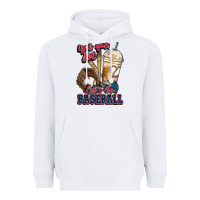 White Grab your joe lets go baseball Heavyweight Hoodie - HowdyJamesFarm