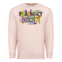 Pale Pink mardi gras pharmacy tech Premium Sweatshirt - CowGirlArtShop