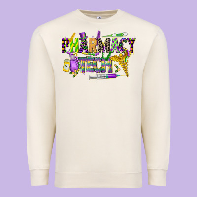 Mardi Gras Pharmacy Tech Premium Sweatshirt Designed By Cowgirlartshop