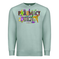 Seafoam mardi gras pharmacy tech Premium Sweatshirt - CowGirlArtShop