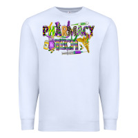 White mardi gras pharmacy tech Premium Sweatshirt - CowGirlArtShop