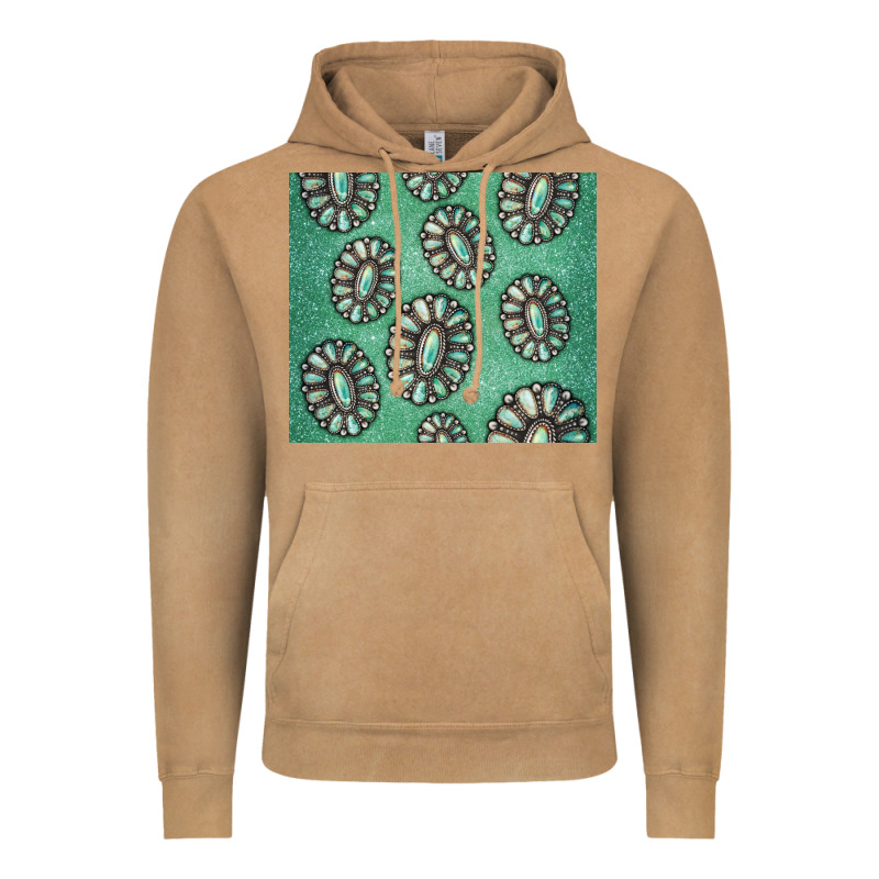 Turquoise Gemstone Glitter Vintage Hoodie by Jasminsmagicworld | Teevron