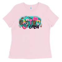 Bubblegum Pink gastro crew Ladies Tee - AdoDesignShop