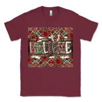 Burgundy Believe Classic Tee - CowhideDigitalArt