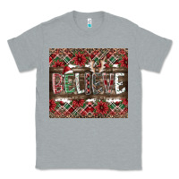 Heather Grey Believe Classic Tee - CowhideDigitalArt