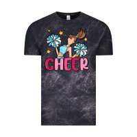 Cloud Black cheer Vintage Tee - MaliasSmallBusiness
