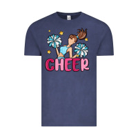 Vintage Denim cheer Vintage Tee - MaliasSmallBusiness