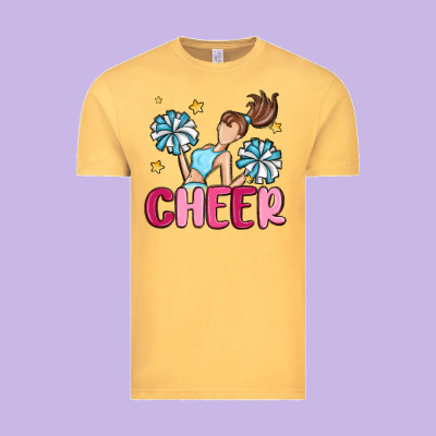 Cheer Vintage Tee Designed By Maliassmallbusiness