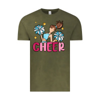 Vintage Olive cheer Vintage Tee - MaliasSmallBusiness