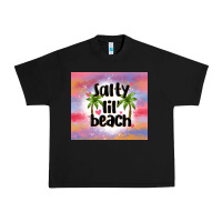 Black salty lil' beach Urban Heavy Tee - MaliasSmallBusiness