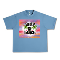 Pebble Blue salty lil' beach Urban Heavy Tee - MaliasSmallBusiness