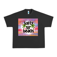 Pigment Black salty lil' beach Urban Heavy Tee - MaliasSmallBusiness