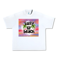 White salty lil' beach Urban Heavy Tee - MaliasSmallBusiness