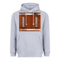 Heather Grey distressed american football pattern Heavyweight Hoodie - TumblerDesignByShophia