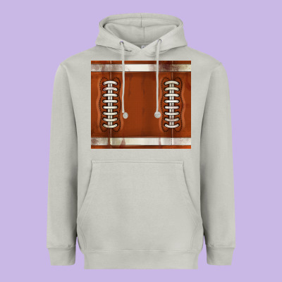 Distressed American Football Pattern Heavyweight Hoodie Designed By Tumblerdesignbyshophia