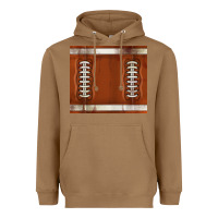 Toasted Coconut distressed american football pattern Heavyweight Hoodie - TumblerDesignByShophia