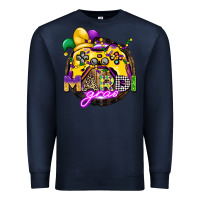 Navy mardi gras gamer Premium Sweatshirt - CowGirlArtShop