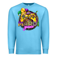 Ocean Blue mardi gras gamer Premium Sweatshirt - CowGirlArtShop