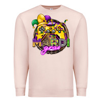 Pale Pink mardi gras gamer Premium Sweatshirt - CowGirlArtShop